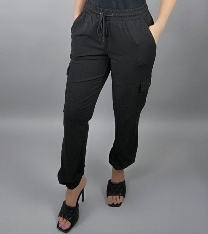 Ready For Anything Cargo Joggers - Black